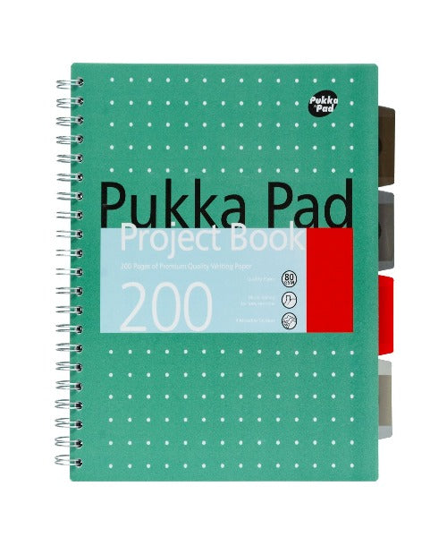 Metallic Green Project Spiral Notebook Us Letter Size