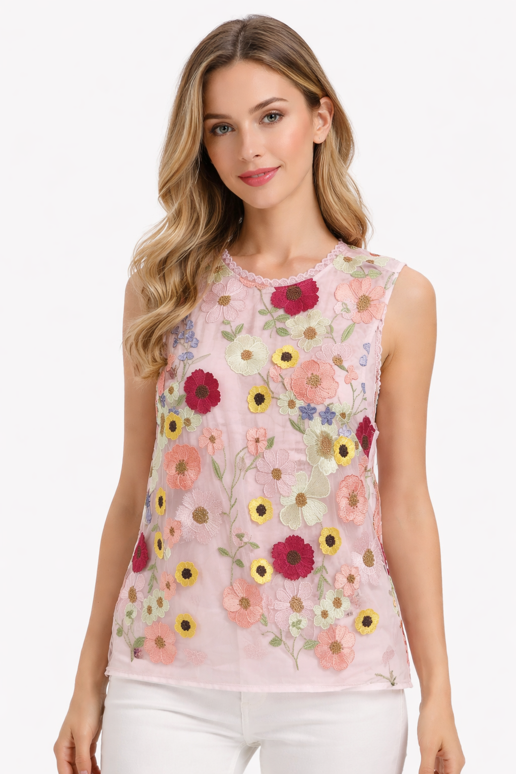 Blouse Flowers Pink Multi - Nanette Lepore