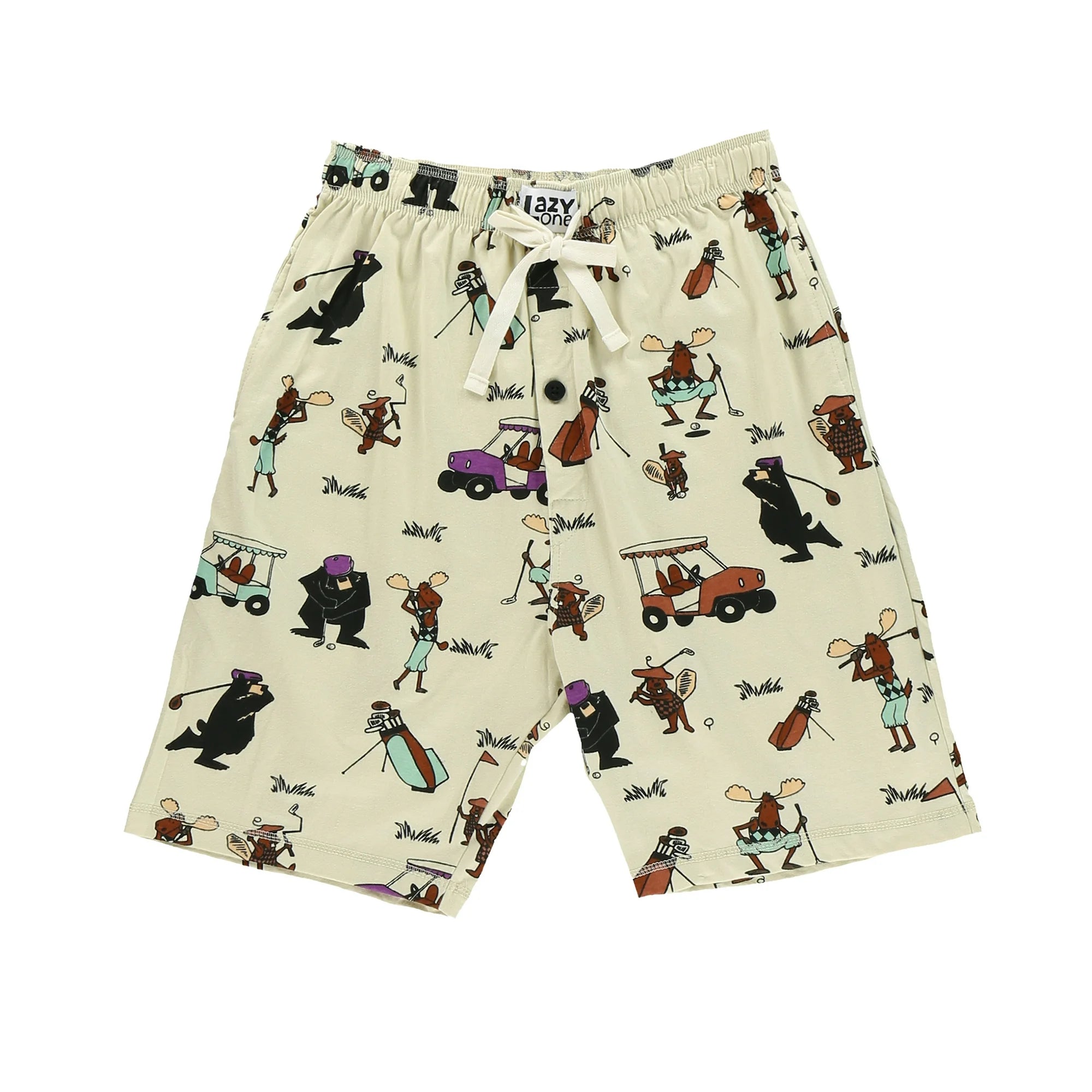 Golf Cream Men's PJ Shorts