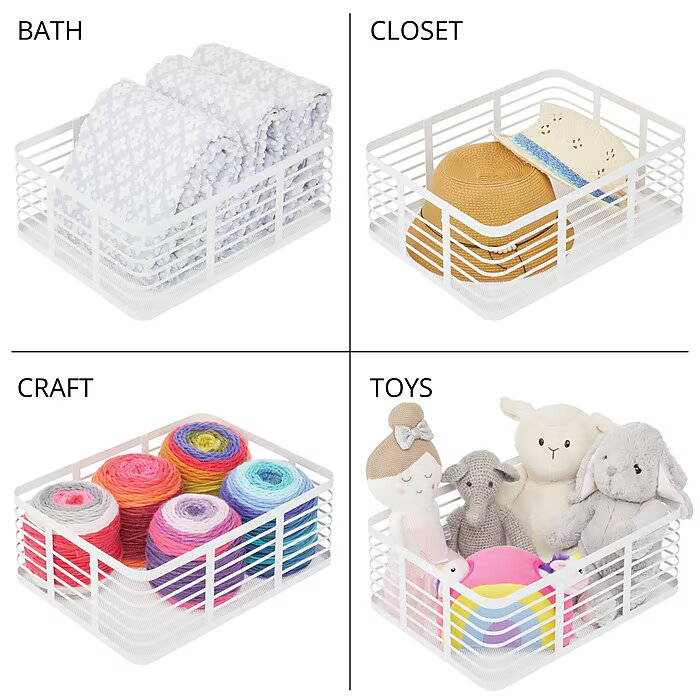 Basket 16 x 12 x 6 White