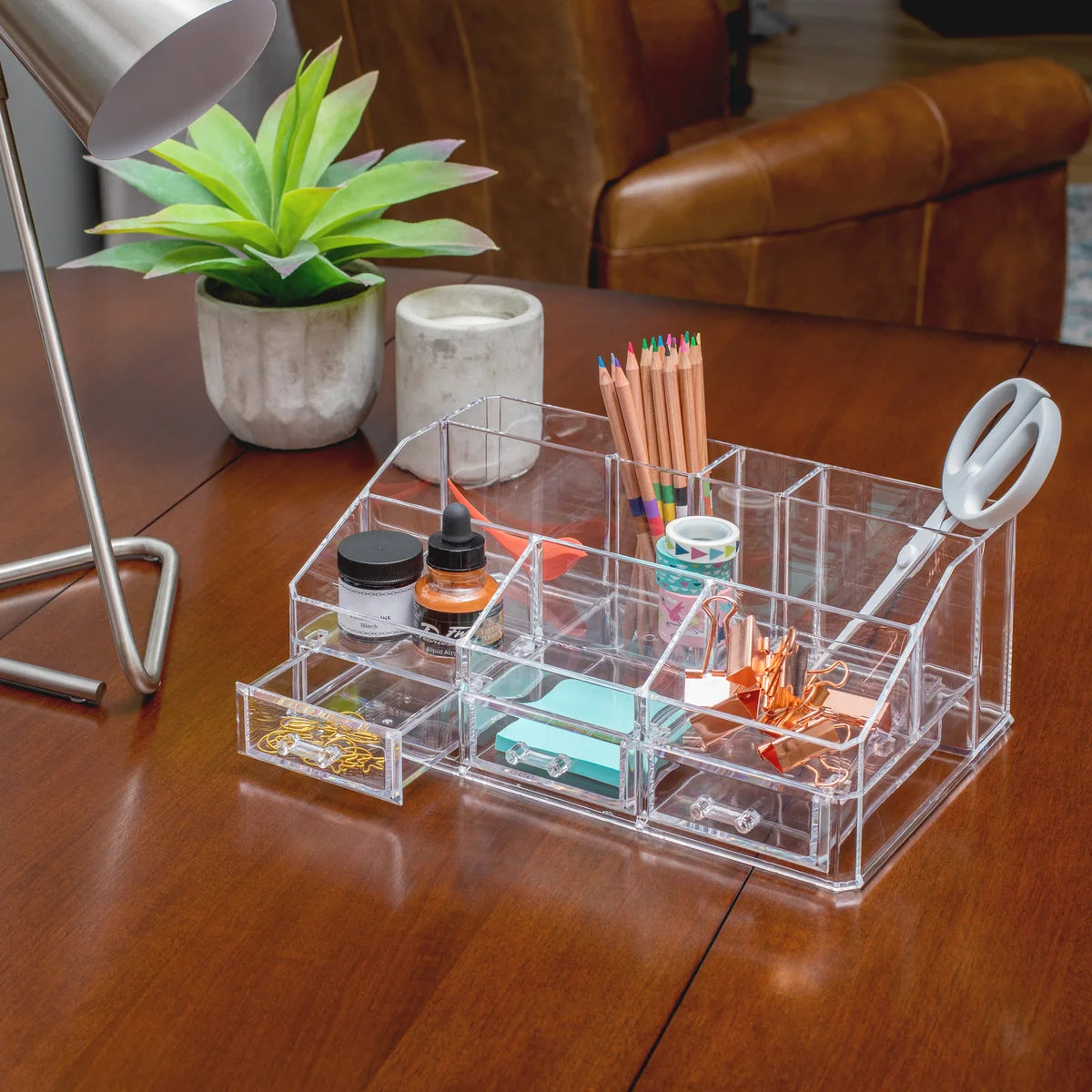 Clear - 8 Comp w/ 3Drawer