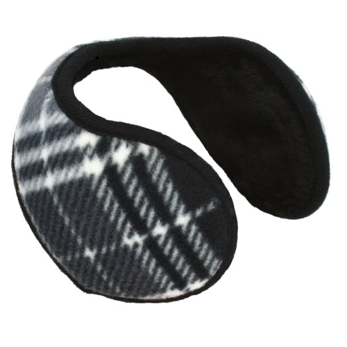 PLAID BACK-WRAP EAR WARMER