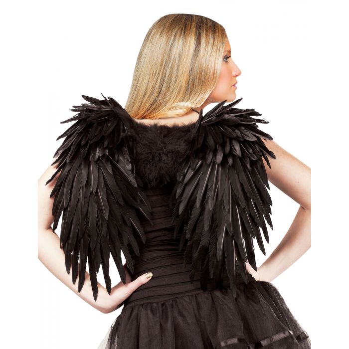 Feather Angel Wings Black