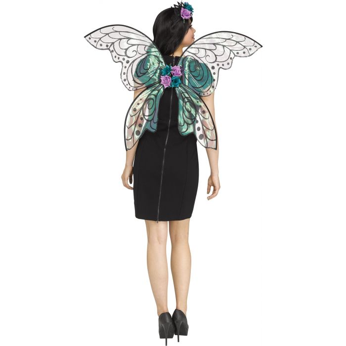 Black Glitter/Purple Fantasy Fairy Sparkle Wing