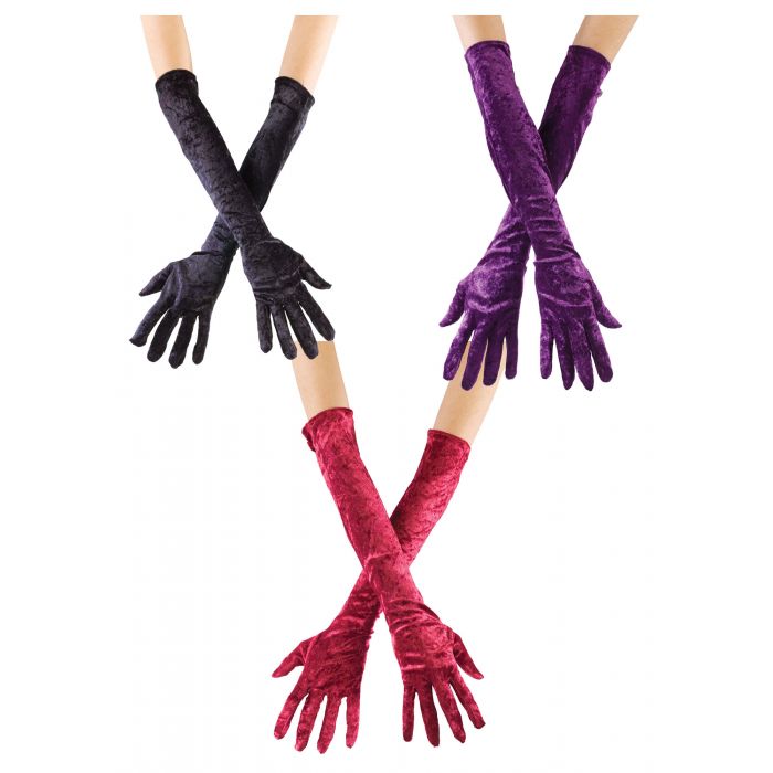 Guantes Largos de Terciopelo