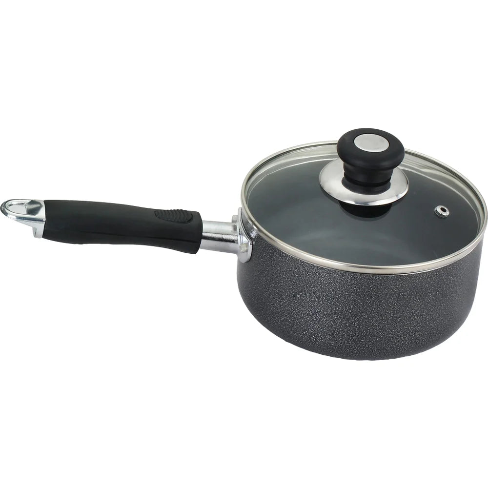 2.5Qt Non-Stick Sauce Pan w/ Glass Lid
