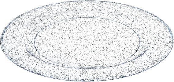 10.25" Plate Glitter Blue