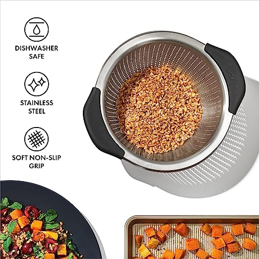 Good Grips Stainless Steel 5 qt Colander