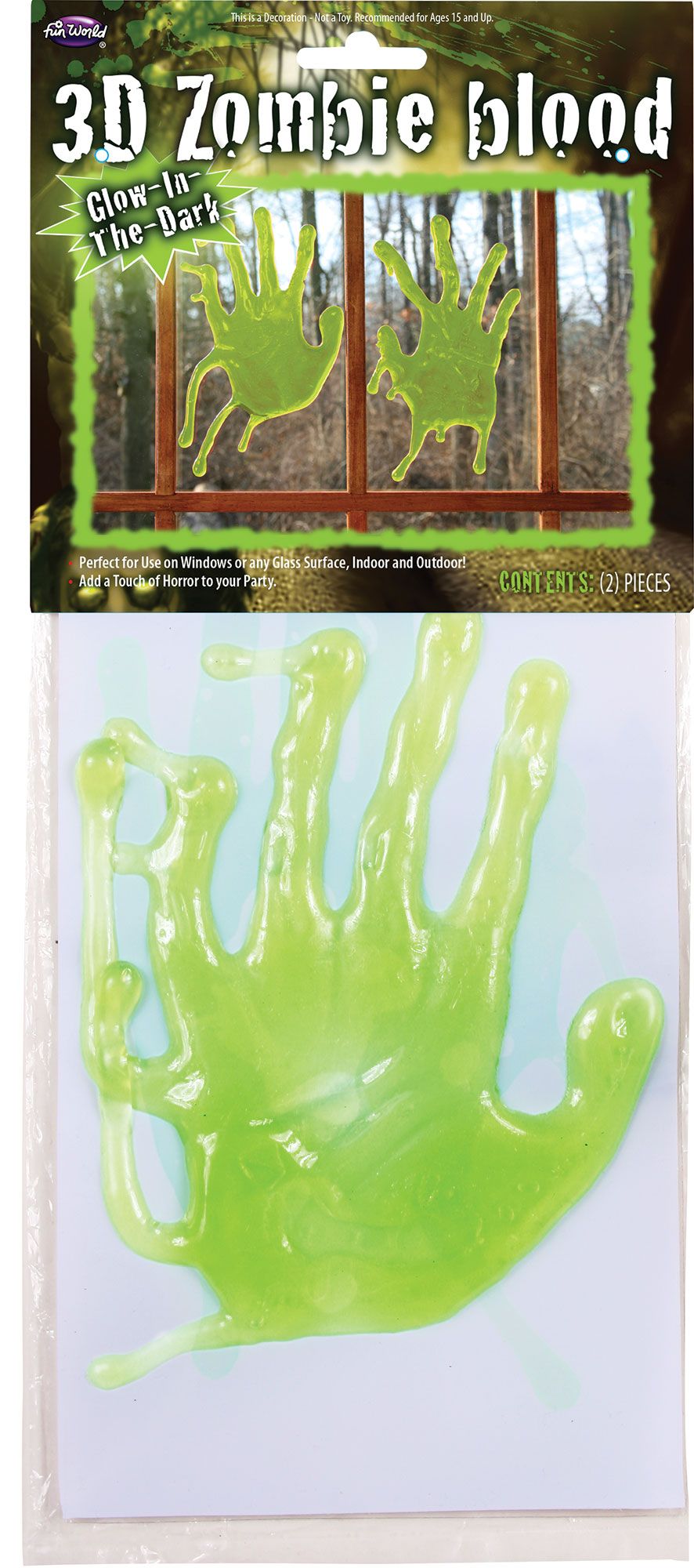 Green Zombie Blood Drip Hands