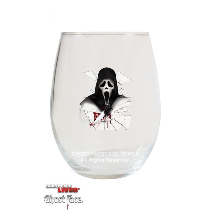 Ghost Face Wine Tumbler Set/4