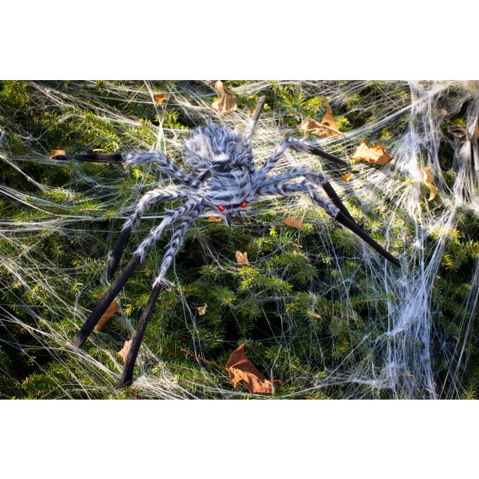 20” Fuzzy Spider Grey