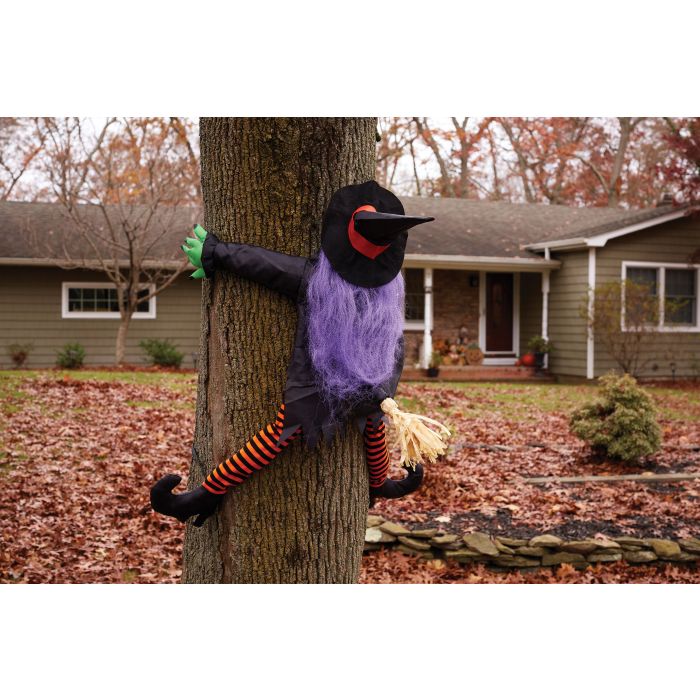 36" Wrong Way Witch Tree Hugger