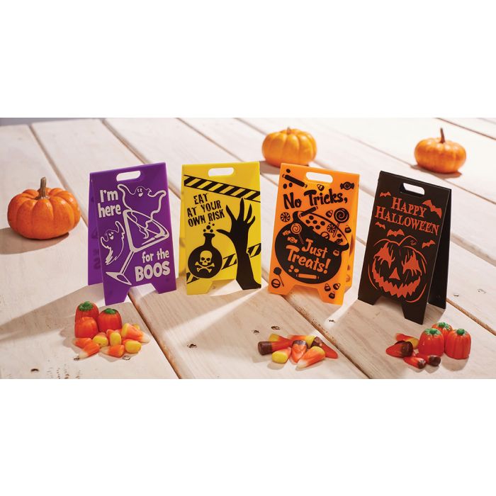 5" Table Top Caution Signs- 2 Pack