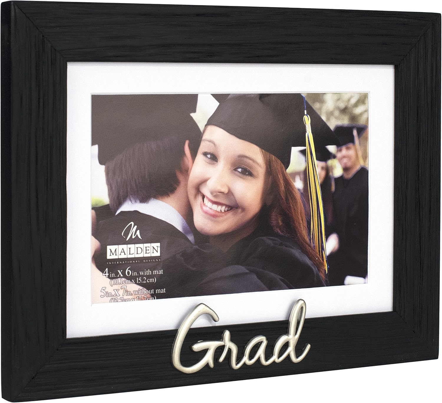 4x6 / 5x7 Grand Matte Black Keepsake Frame