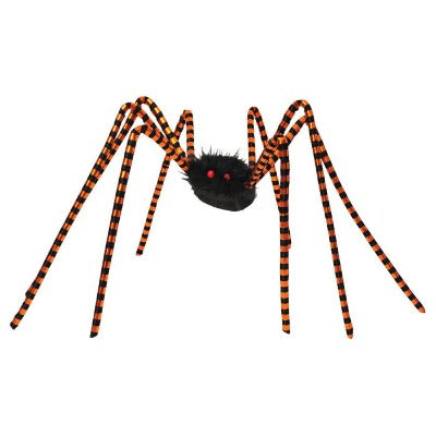 50" Metallic Stripe Spider Orange