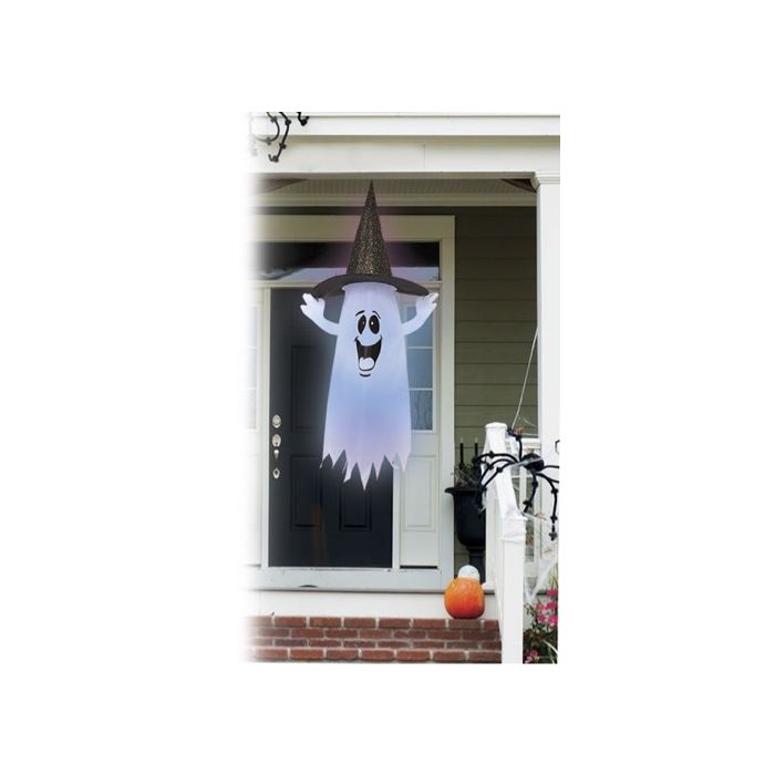 5' Color Change Ghost w/Witch Hat
