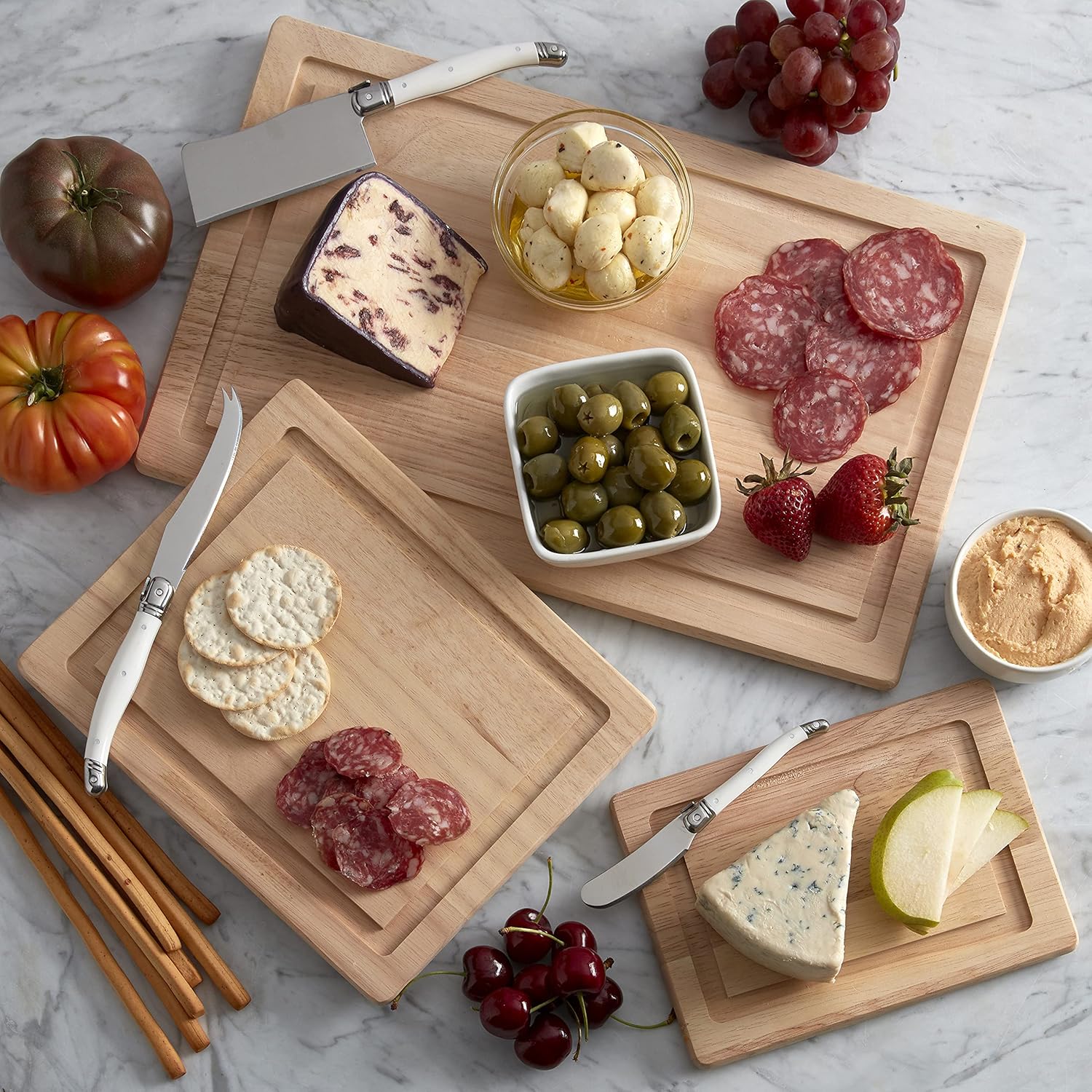 Rubberwood Chopping Board Set 3
