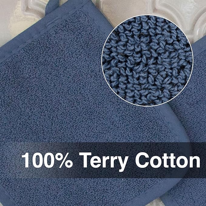 Terry Potholder Federal Blue 8.25 x 8.5
