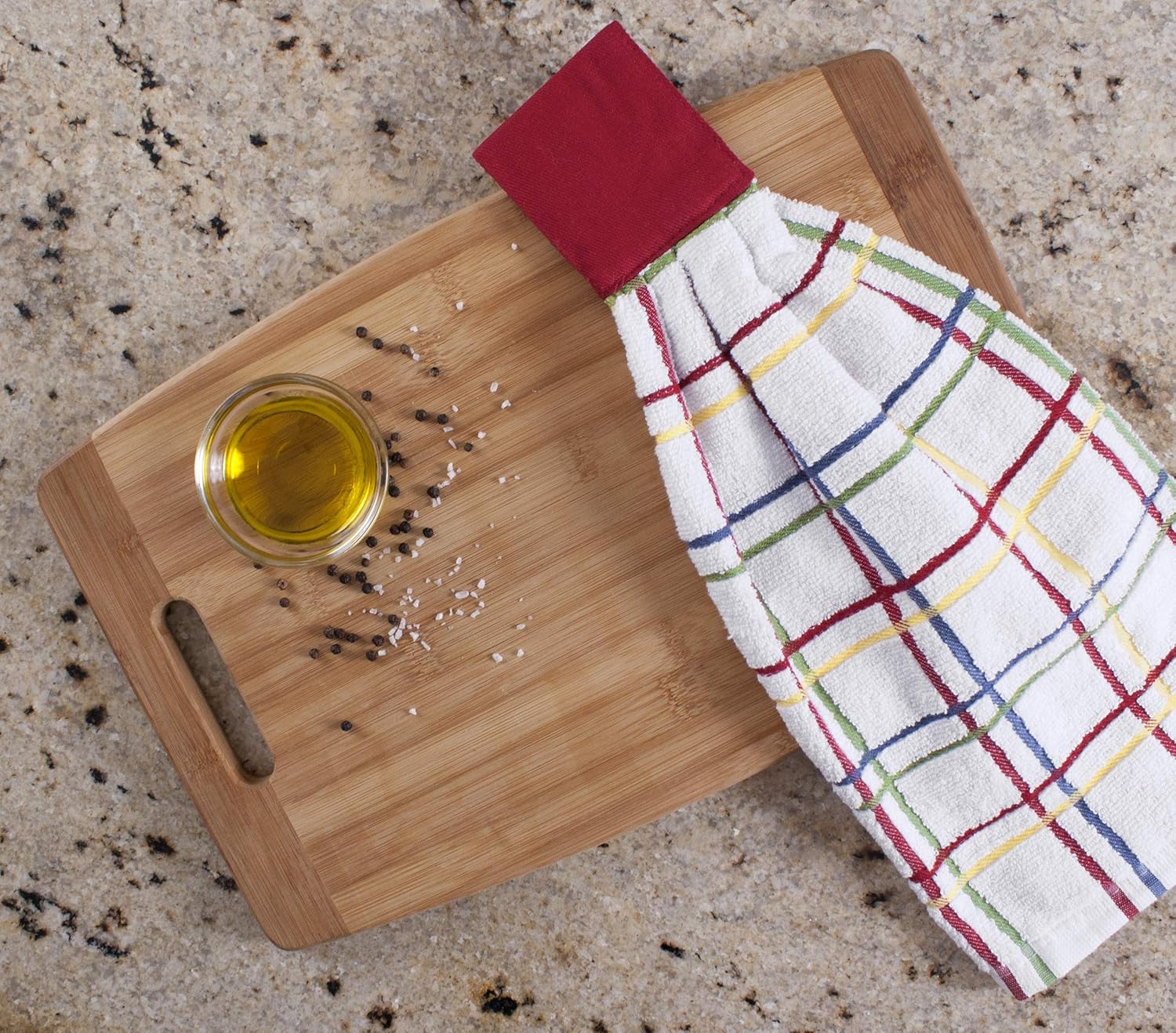 Check Tie Towel Paprika