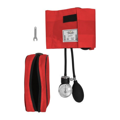 Think Medical Adult Aneroid Sphygmomanometer Red