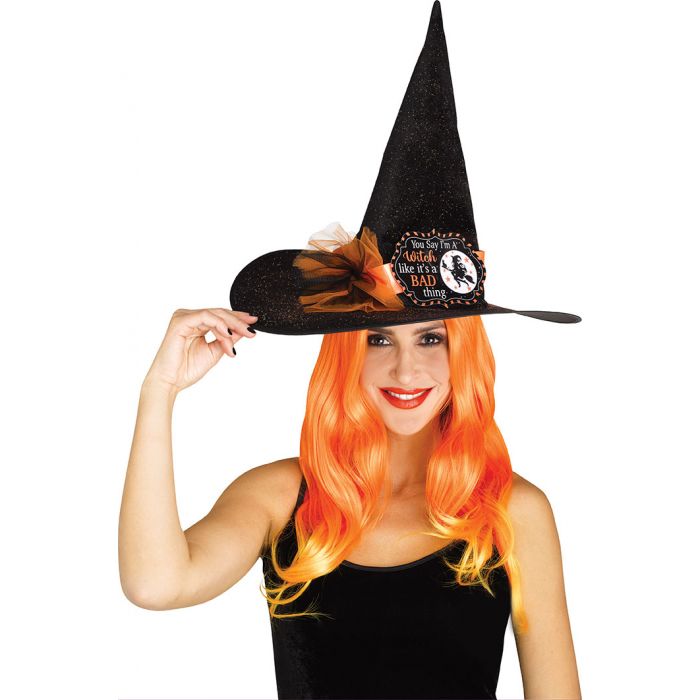 Witty Witches Hat Orange