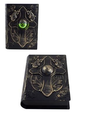 Haunted Book-Light/Sound/Moving Eye-6.5x2.2x8.6"