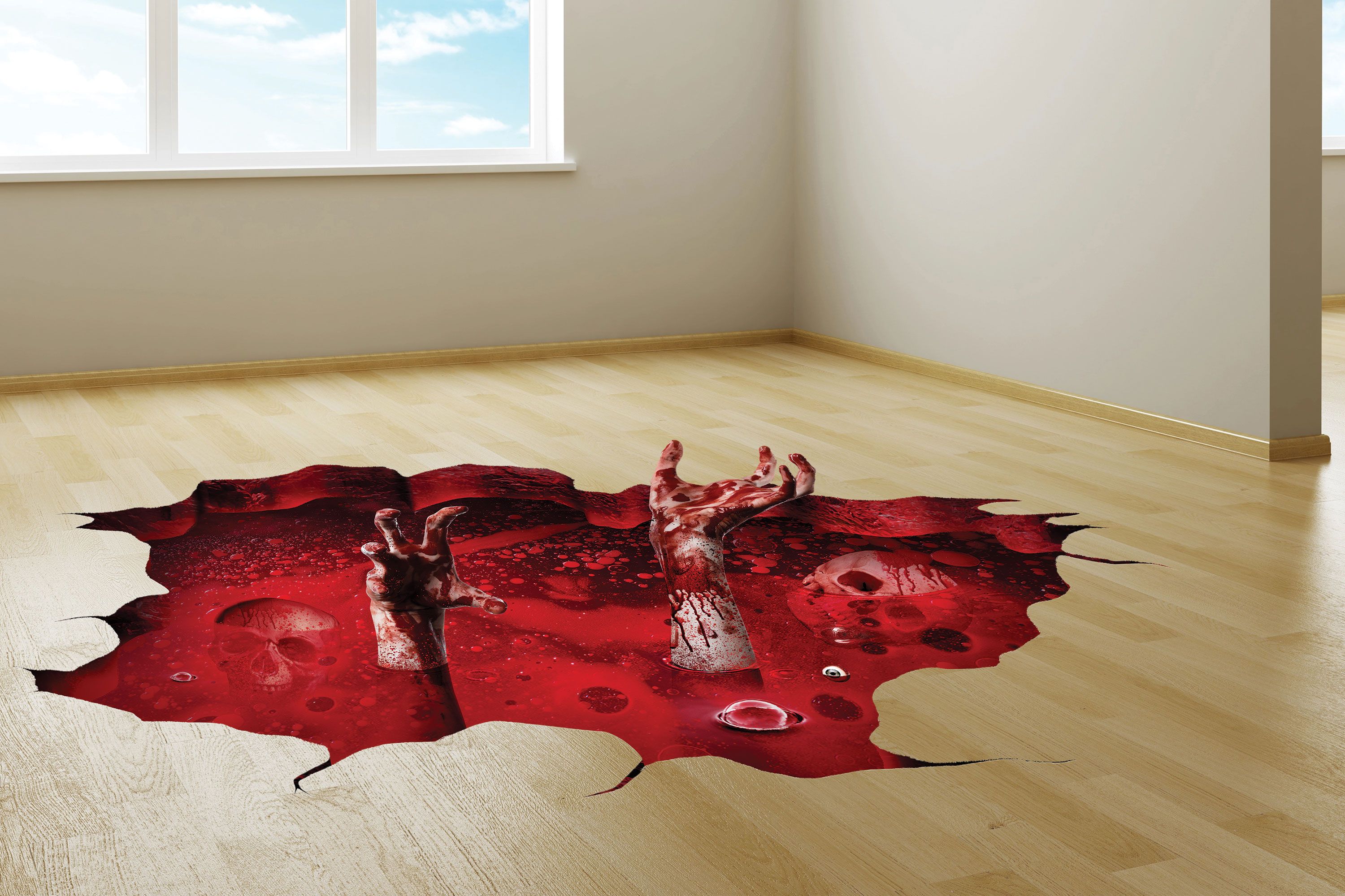 3D Fiends from Below Floor Decor Bloody Pit