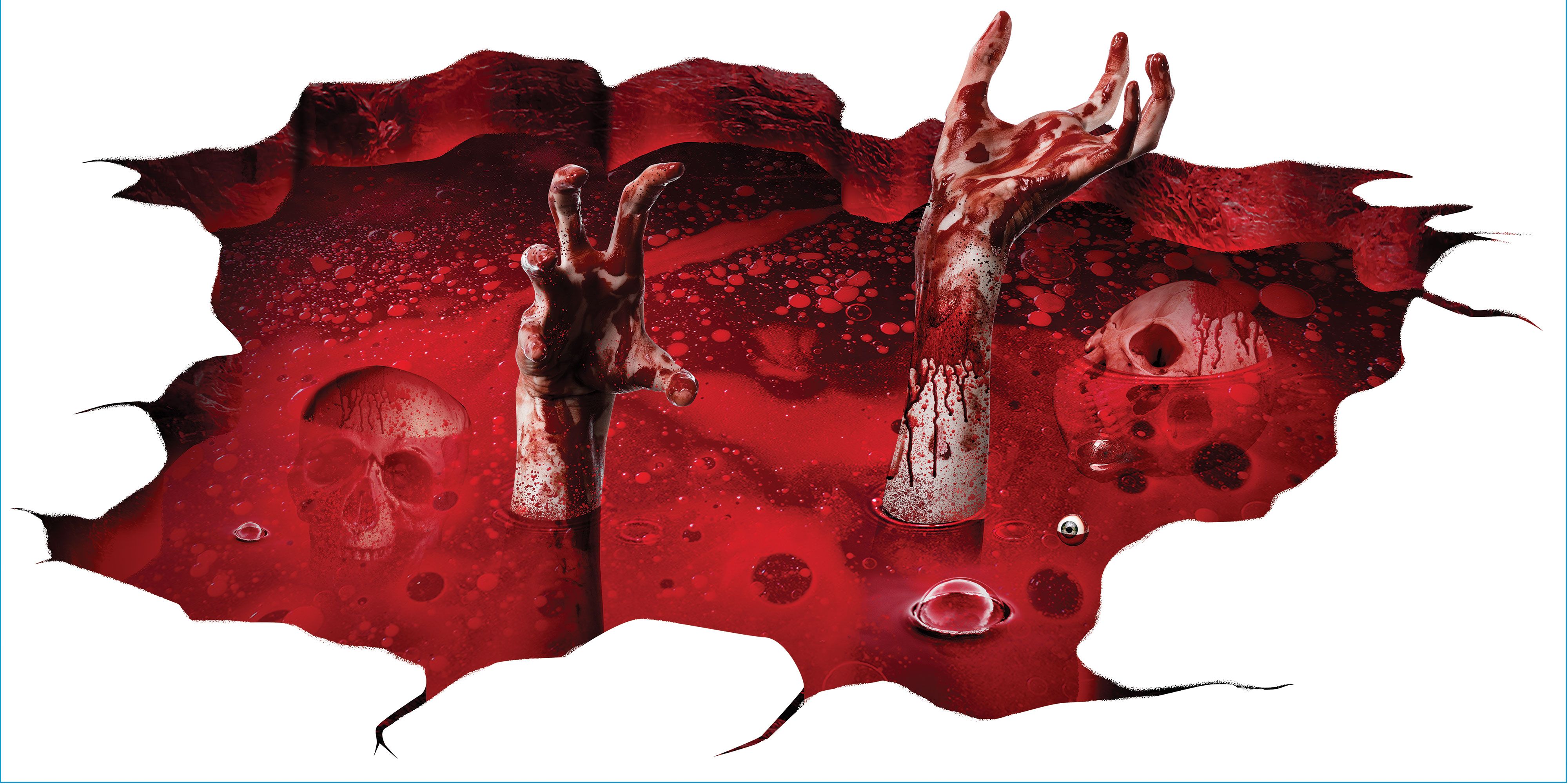 3D Fiends from Below Floor Decor Bloody Pit