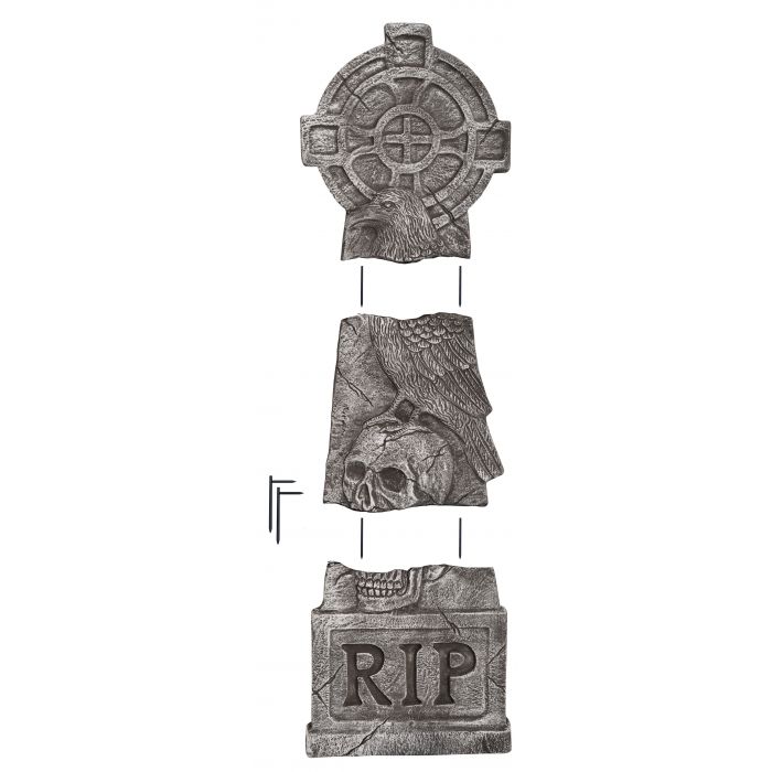 5 Foot Tombstone Cross/ RIP