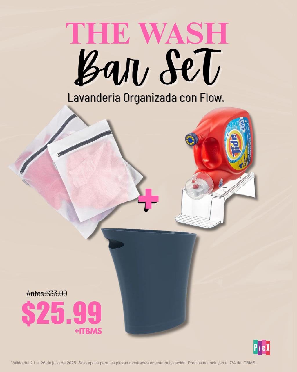 The Wash Bar — Lavandería organizada con flow
