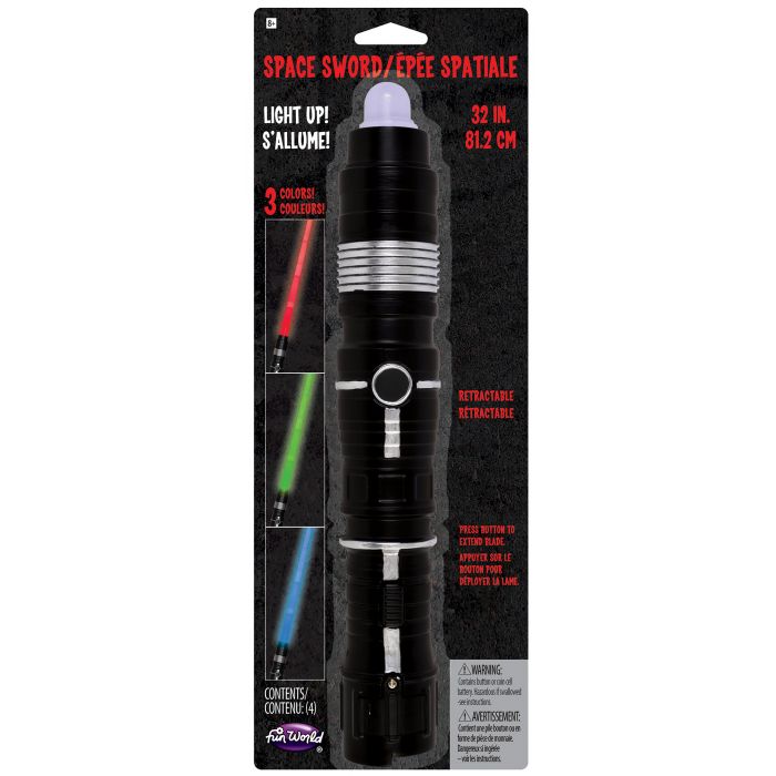32" Light-Up and Retract Space Sword