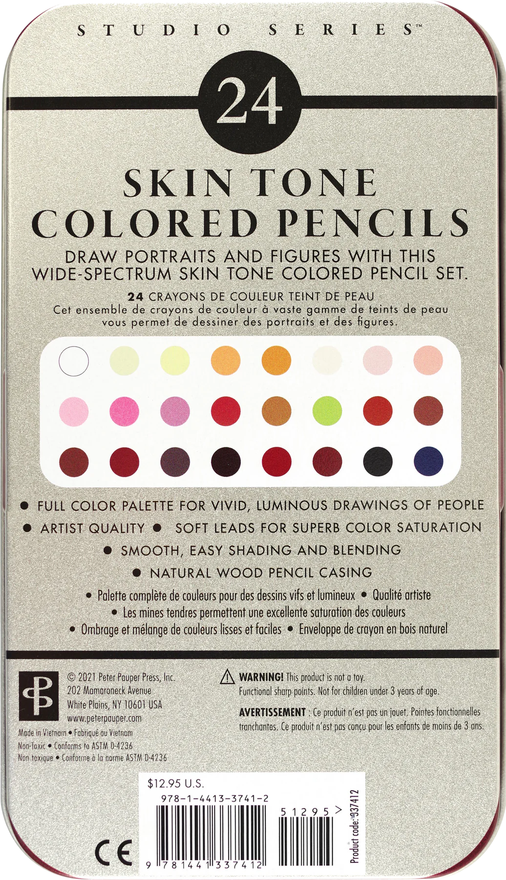 Skin Tone Colored Pencils (Set of 24)