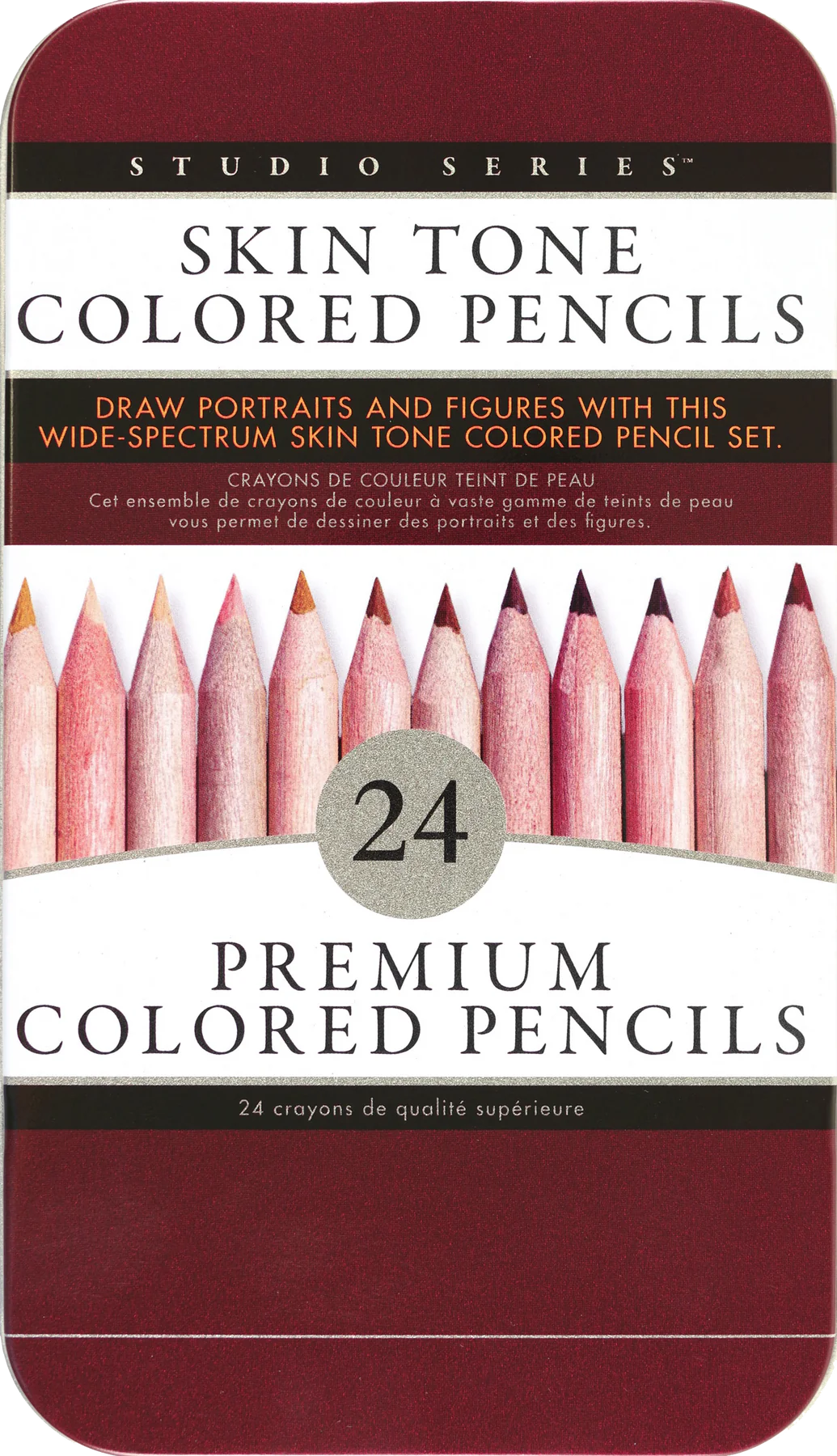 Skin Tone Colored Pencils (Set of 24)