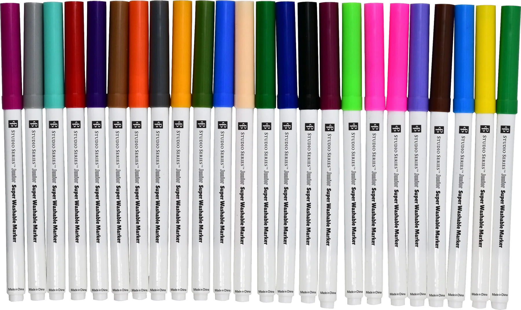 Super Washable Markers (Set of 24 Colors)