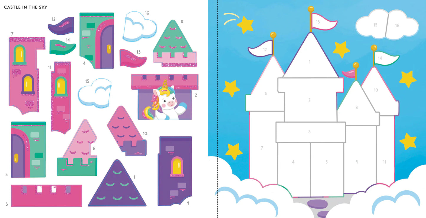 My First Color-by-Sticker Book -- Baby Unicorn Sparkles