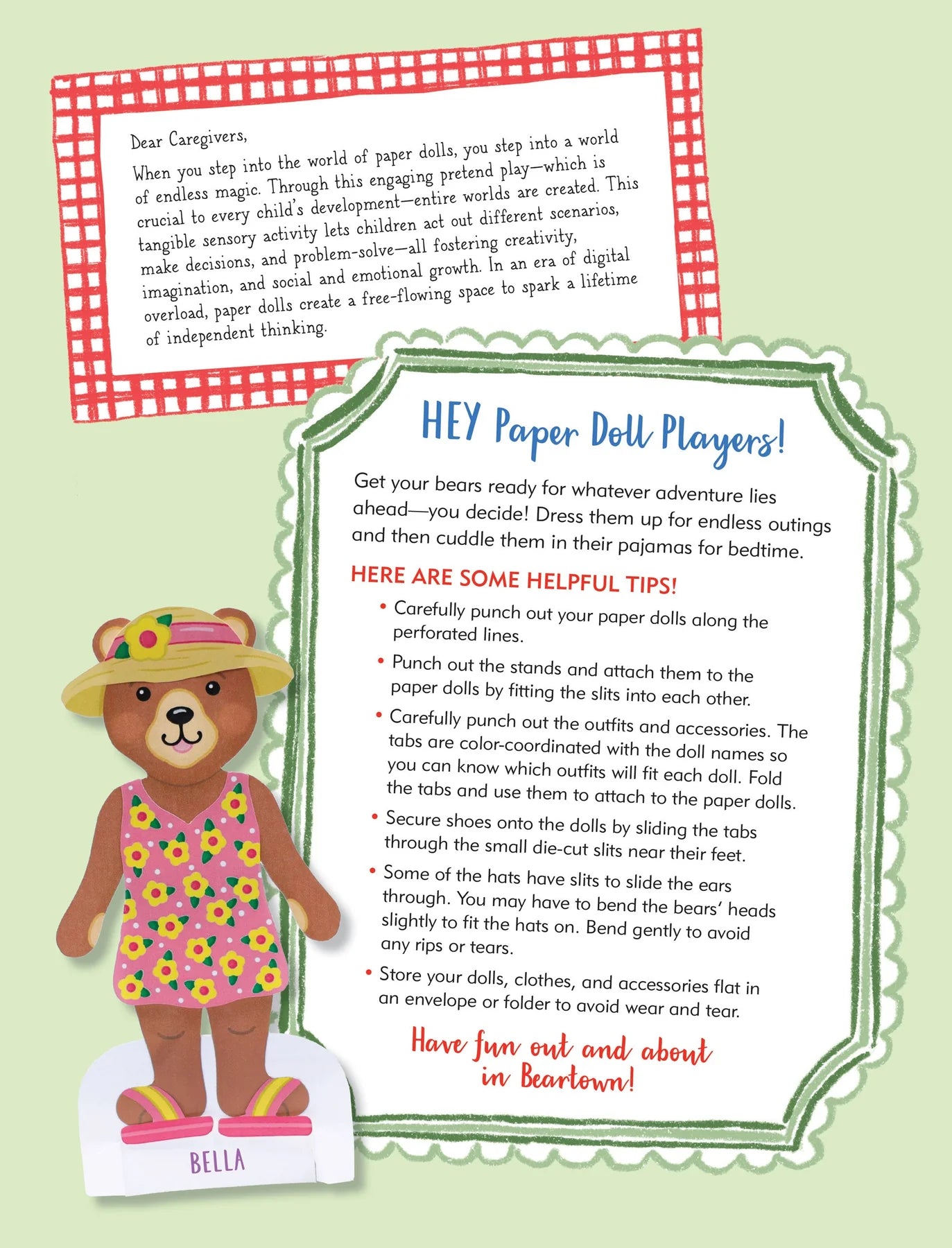 Classic Keepsake Paper Dolls - Beartown