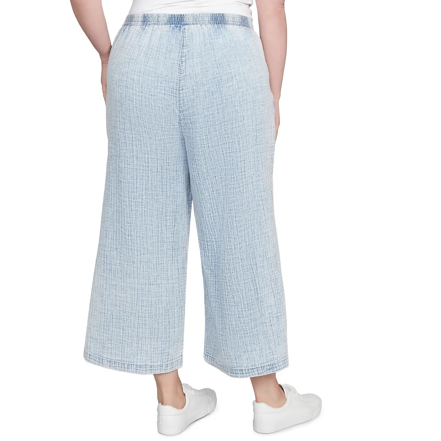 Plus Snow Washed Wide Leg Pant Chambry - Ruby Rd