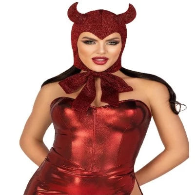 Glitter Shimmer Vintage Devil Bonnet