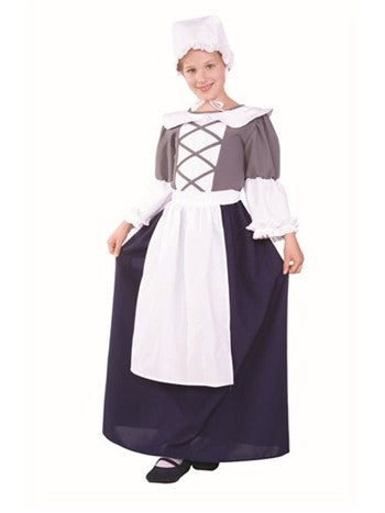 Colonial Peasant Girl Gray