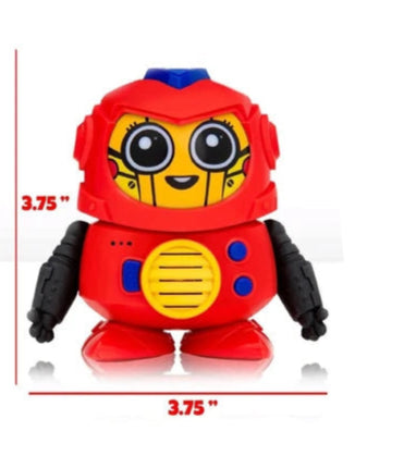 Tok Tok 3 Voice Robot Interactive Toy with Different Faces and Sounds in Red
