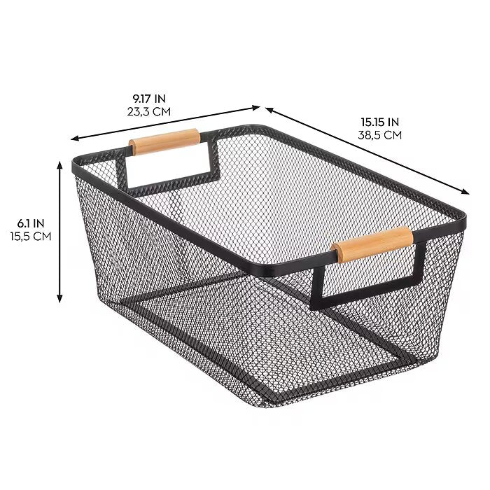 Basket - Large Black/Natural