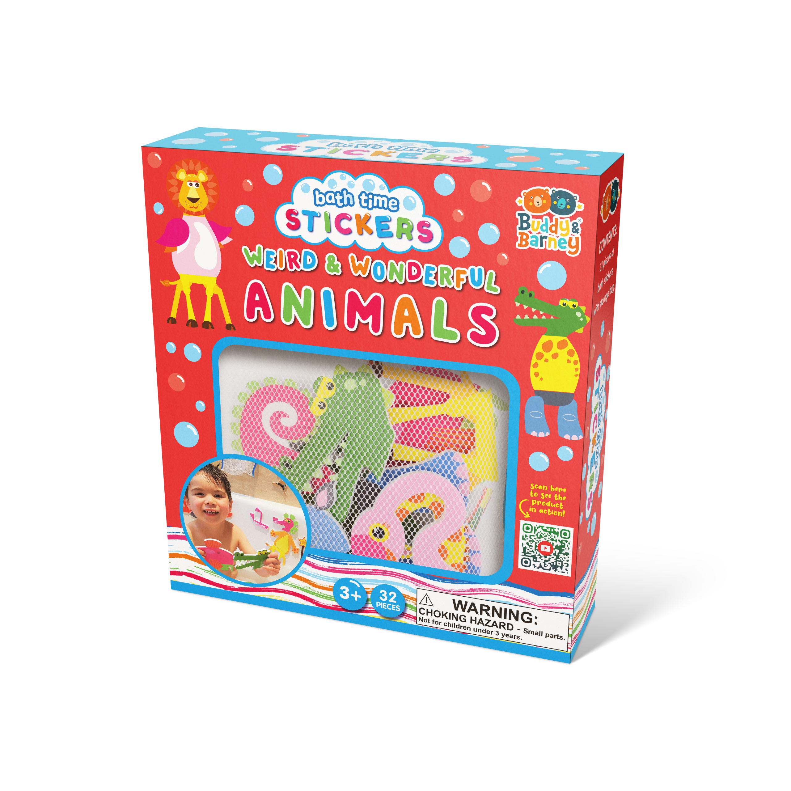 Bath Time Stickers Weird and Wonderful Animals