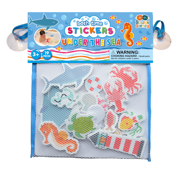 Bath Stickers with Header Card – Under The Sea