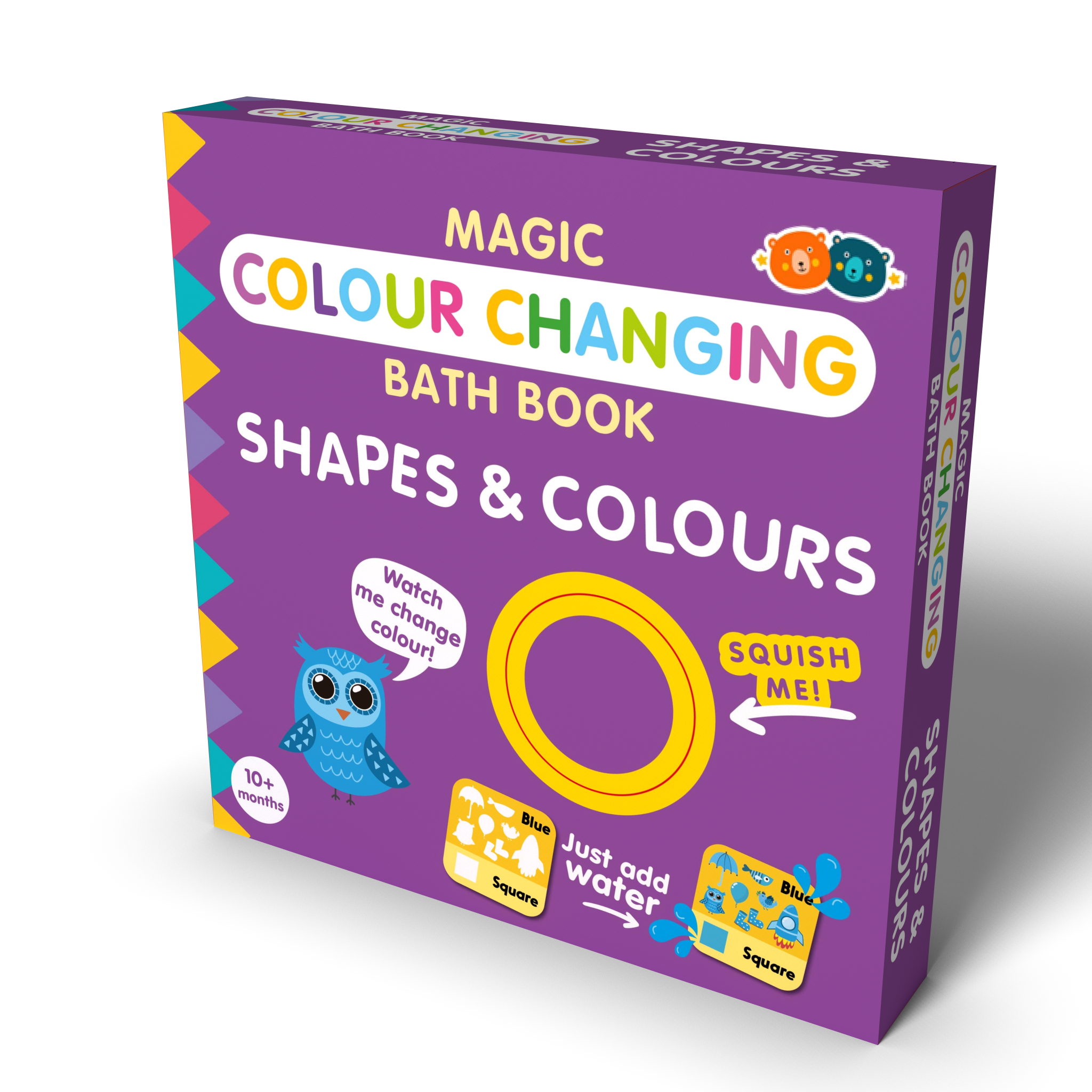 Magic Colour Changing Bath Book – Shapes & Colours
