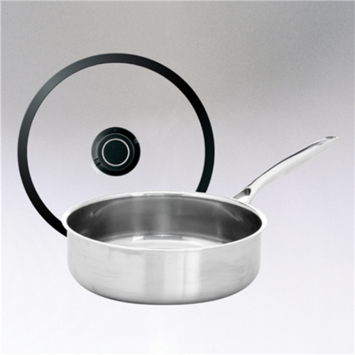Black Cube Stainless, Sauté Pan w/ Lid, 9.5" dia., 3.0 qt