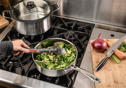 Black Cube Stainless, Sauté Pan w/ Lid, 9.5" dia., 3.0 qt