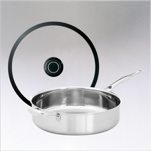 Black Cube Stainless, Sauté Pan w/ Lid, 11" dia., 4.5 qt