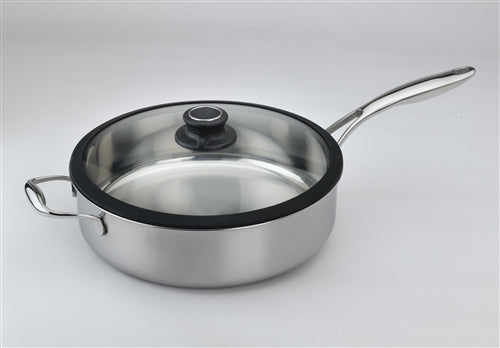 Black Cube Stainless, Sauté Pan w/ Lid, 11" dia., 4.5 qt