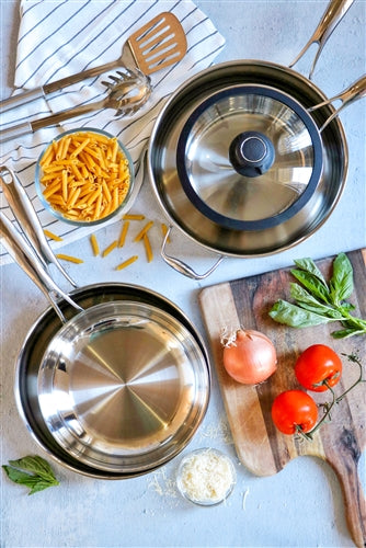 Black Cube Stainless, Sauté Pan w/ Lid, 11" dia., 4.5 qt