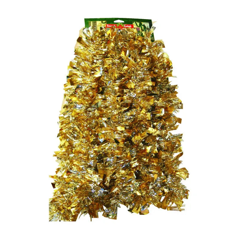 Boa Tinsel Garland Gold/Silver 10"